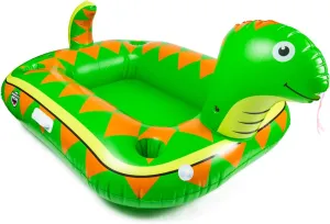 BigMouth Inc. Floating Drink Cooler, Inflatable Snack and Beer Holder for Pool, Lake, or River, 46 qt Capacity, 4 Cup Holders, Easy Raft Attachment - Snake