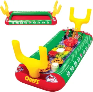 BigMouth Kansas City Chiefs 4 ft Inflatable Food Cooler Buffet Officially Licensed NFL Fan Gear Ice Serving Pool Drink Bar for Tailgate Parties