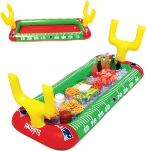 BigMouth New England Patriots 4 ft Inflatable Food Cooler Buffet Officially Licensed NFL Fan Gear Ice Serving Pool Drink Bar for Tailgate Parties