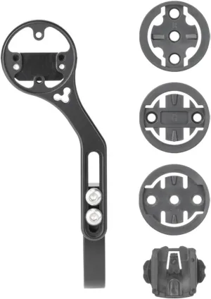 Bike Computer Mount, Aluminium Alloy Bicycle Out-Front Adjustable Mount, Cycling Computer Mount for GPS Devices and Action Cameras