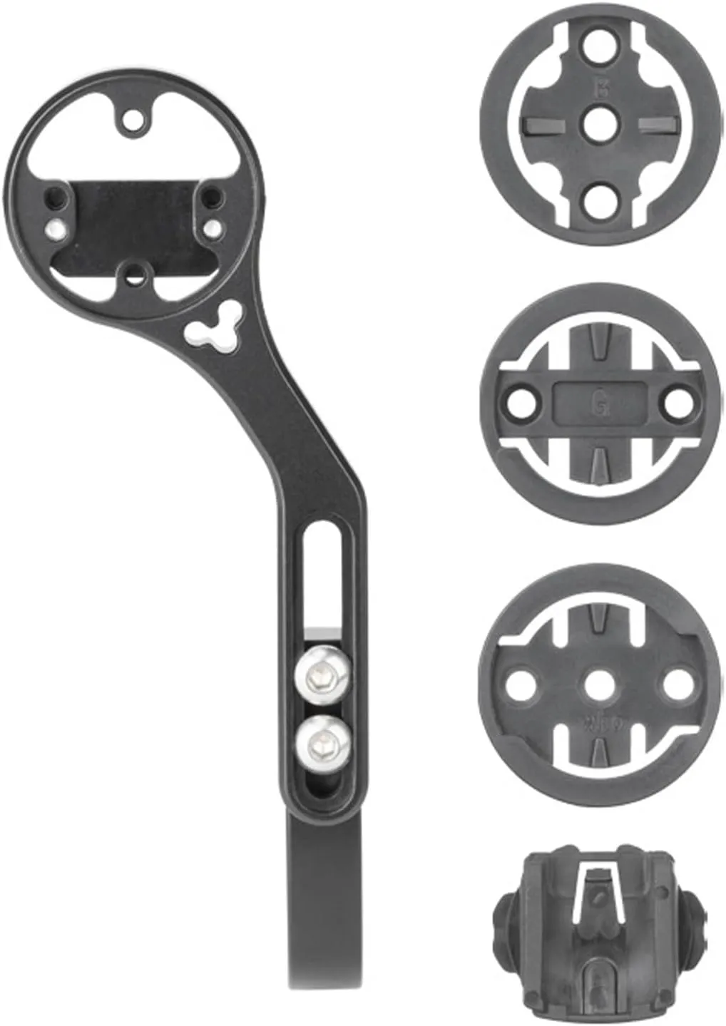 Bike Computer Mount, Aluminium Alloy Bicycle Out-Front Adjustable Mount, Cycling Computer Mount for GPS Devices and Action Cameras
