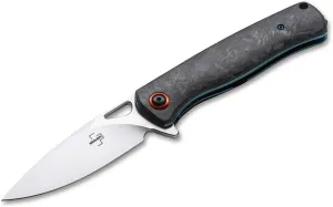 BÖKER PLUS Nebula - pocket knife with carbon fiber handle scales - folding knife with D2 blade - small knife with clip