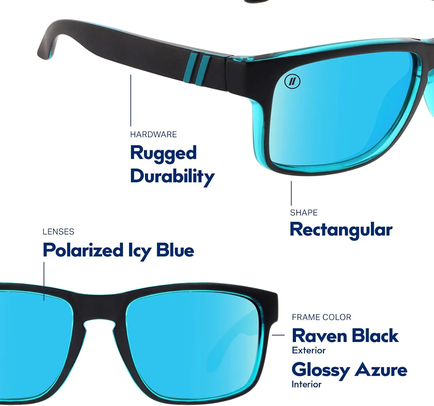 Blenders Eyewear Canyon – Polarized Sunglasses – Active Style, Durable Frame – 100% UV Protection – For Men & Women
