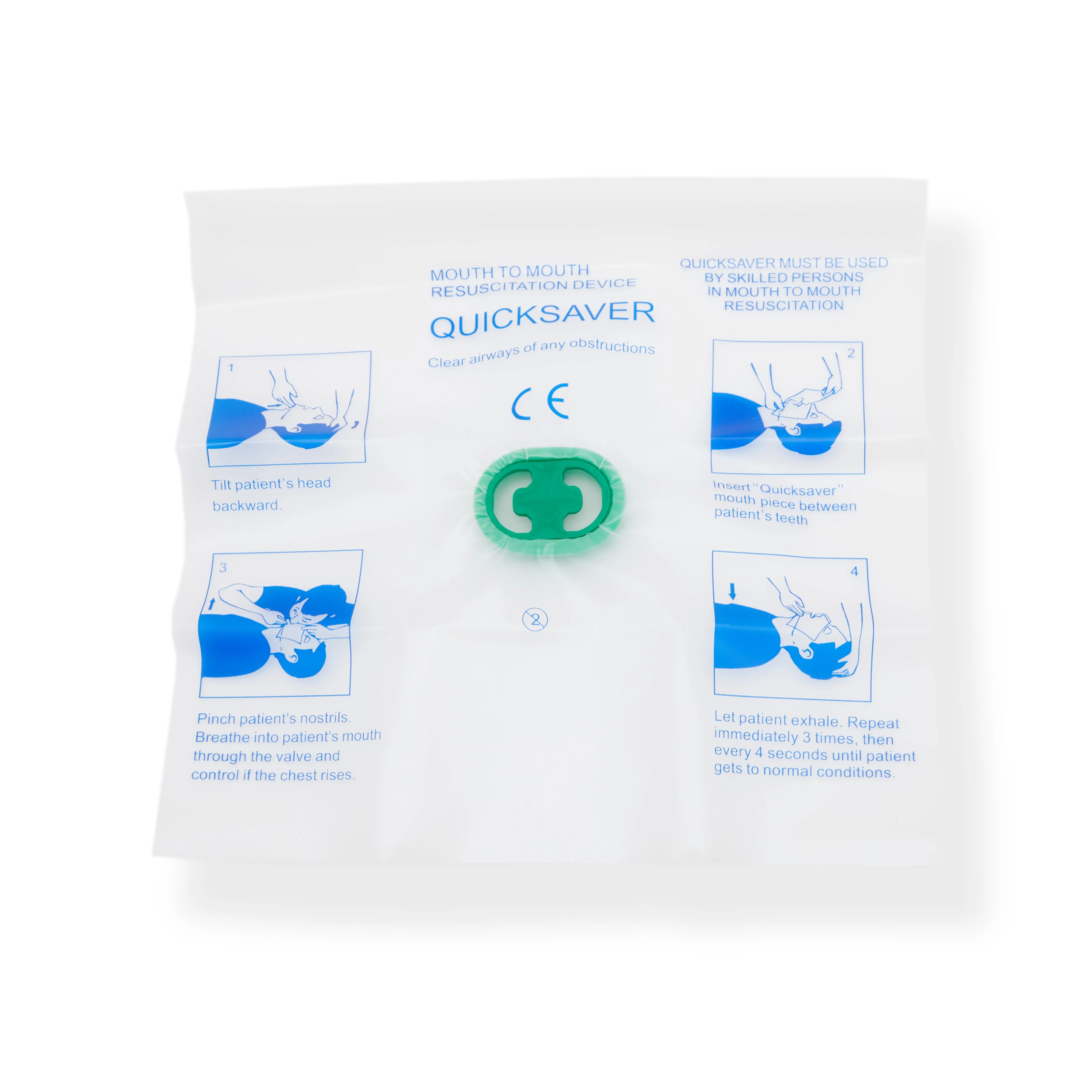 Blue Dot Resuscitation Face Shield (Pack of 10)