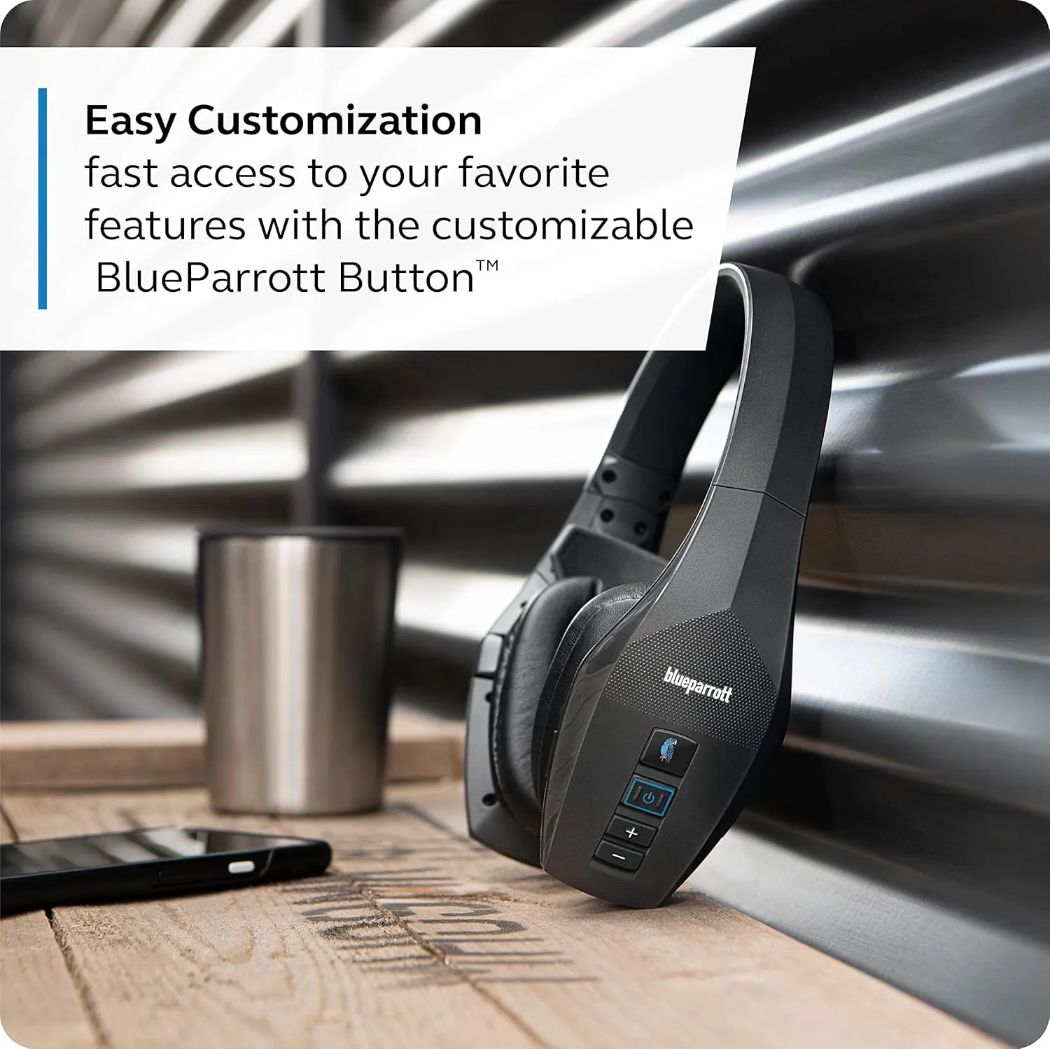 BlueParrott S650-XT Bluetooth Wireless Headphones 96% Noise Canceling Over Head Trucker Headset with Mic, 2-in-1 Convertible Stereo to Mono with ANC, IP54-Rated Protection, 36 hrs. Talk Time, Black