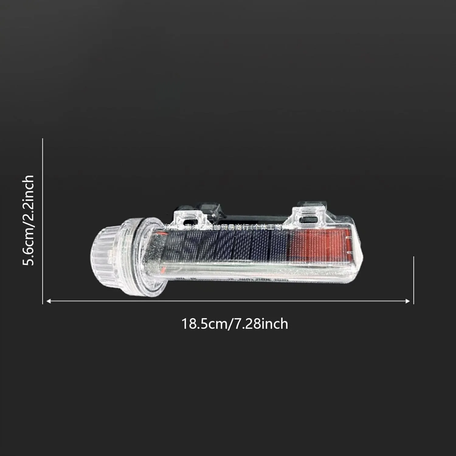 Boat Flares, 2025 Upgrade Solar Powered Marine Signal Light LED Navigation Lamp, Waterproof Emergency Signals for Fishing Nets, Boats Strobe Safety Lights Kit Navigation Lights (Grey 1pc)