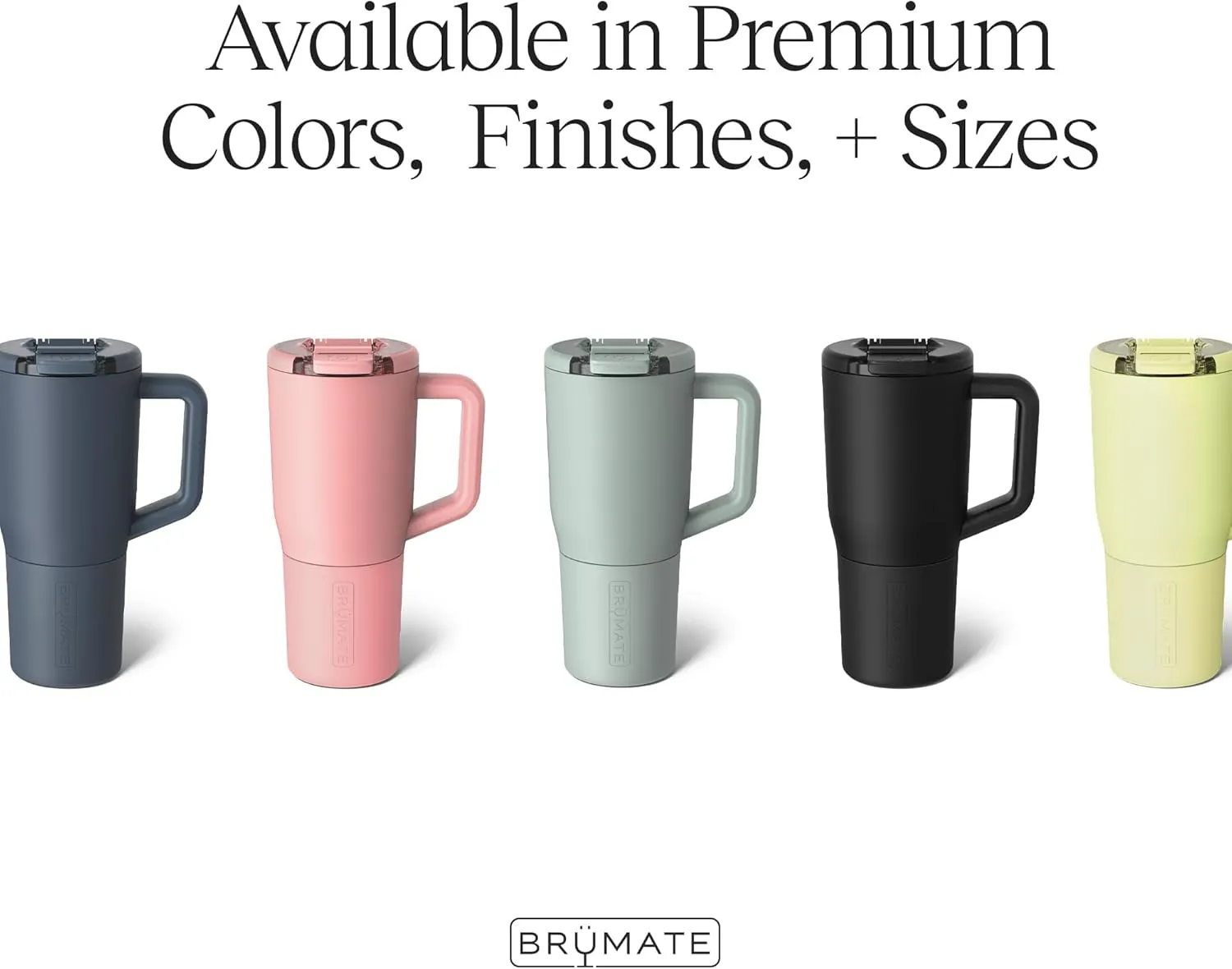 BrüMate Müv - 25oz 100% Leak Proof Insulated Coffee Mug with Handle & Lid - Stainless Steel Coffee Travel Mug - Double Walled Coffee Cup (Blue Agave)