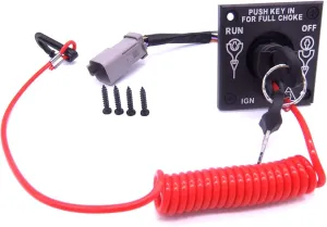 BRP Johnson/Evinrude Single Engine Key Switch Kit 0176408