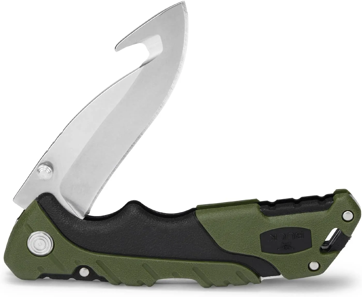 Buck Knives 660 Folding Pursuit Large Folding Hunting Knife with Guthook, 3-5/8" 420HC Steel Blade