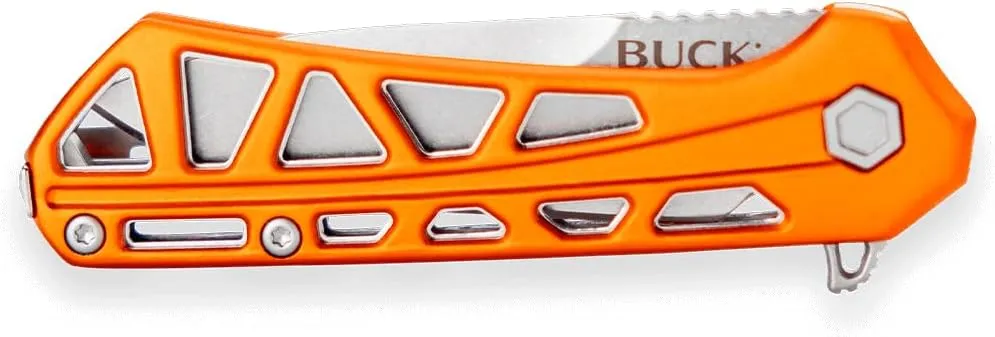 Buck Knives 814 Mini Trace Pocket Knife, Orange