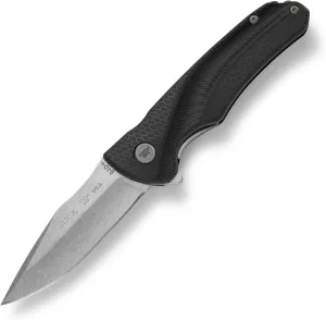 Buck Knives 840 Sprint Select, Easy Opening Ball Bearing Flipper Liner Lock Folding Pocket Knife with Removable Clip, 420 HC Steel