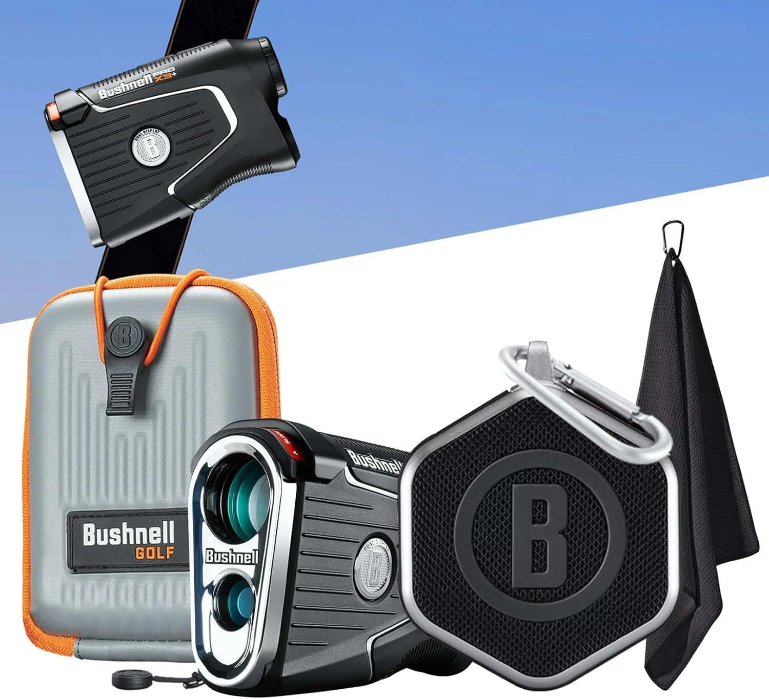 Bushnell Golf Patriot Player Pack GPS Wingman Bundle - PROX3 with Premium Case