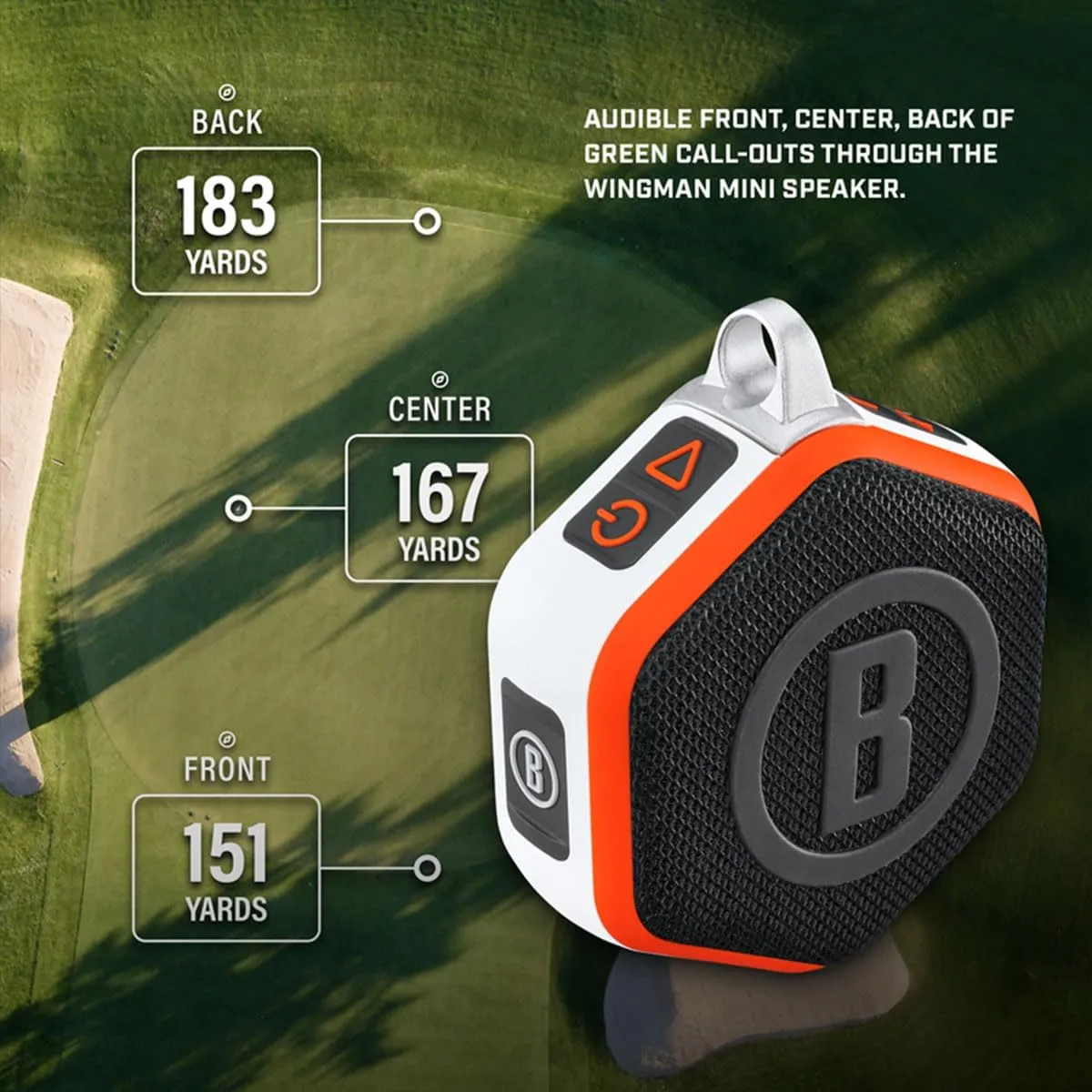 Bushnell Golf Patriot Player Pack GPS Wingman Bundle - PROX3 with Premium Case