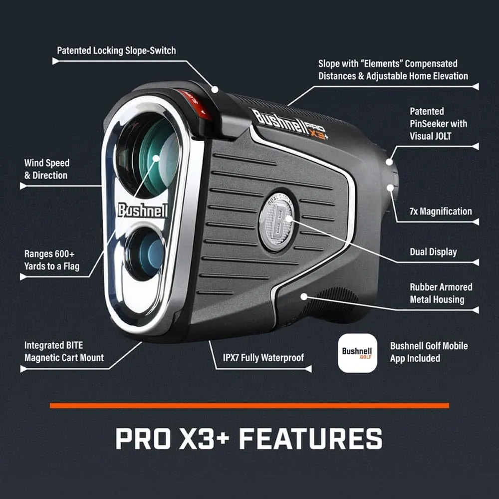 Bushnell Golf Patriot Player Pack GPS Wingman Bundle - PROX3 with Premium Case