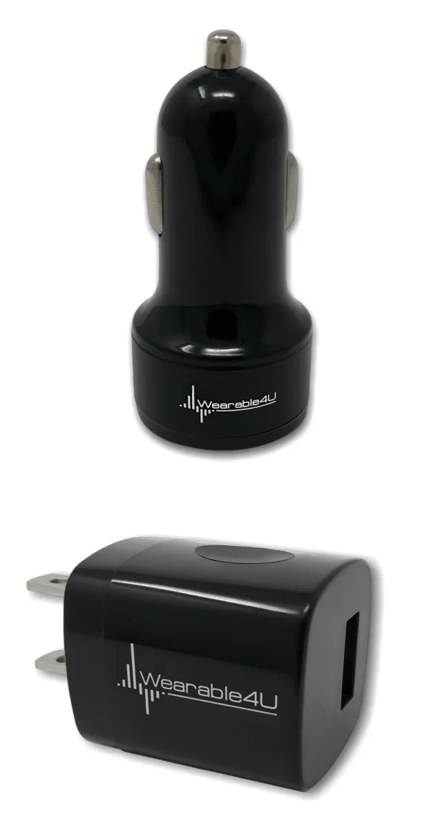 Bushnell Wingman GPS Bluetooth Speaker with Included Wearable4U Wall and Car Charger Adapters Bundle