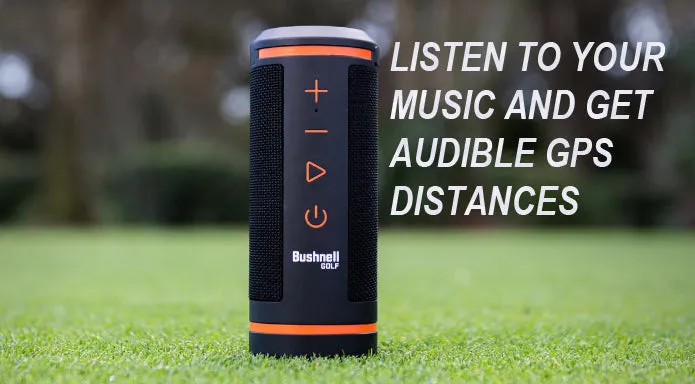 Bushnell Wingman GPS Bluetooth Speaker with Included Wearable4U Wall and Car Charger Adapters Bundle