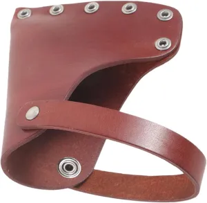 Camping Hatchet Leather Axe Cover Protector for Outdoor Use Durable Portable Hatchet Supply with Snap Buttons Present for Axe Users Ensures Safety and