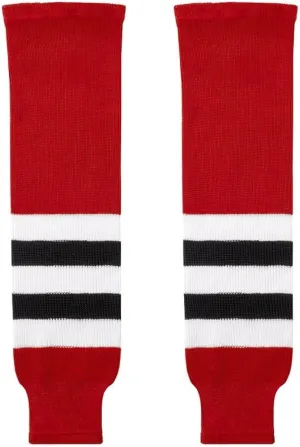 Canadian Made Classic Knit Hockey Socks, Team Colors, Ultimate Comfort & Durability, Senior to Junior Sizes