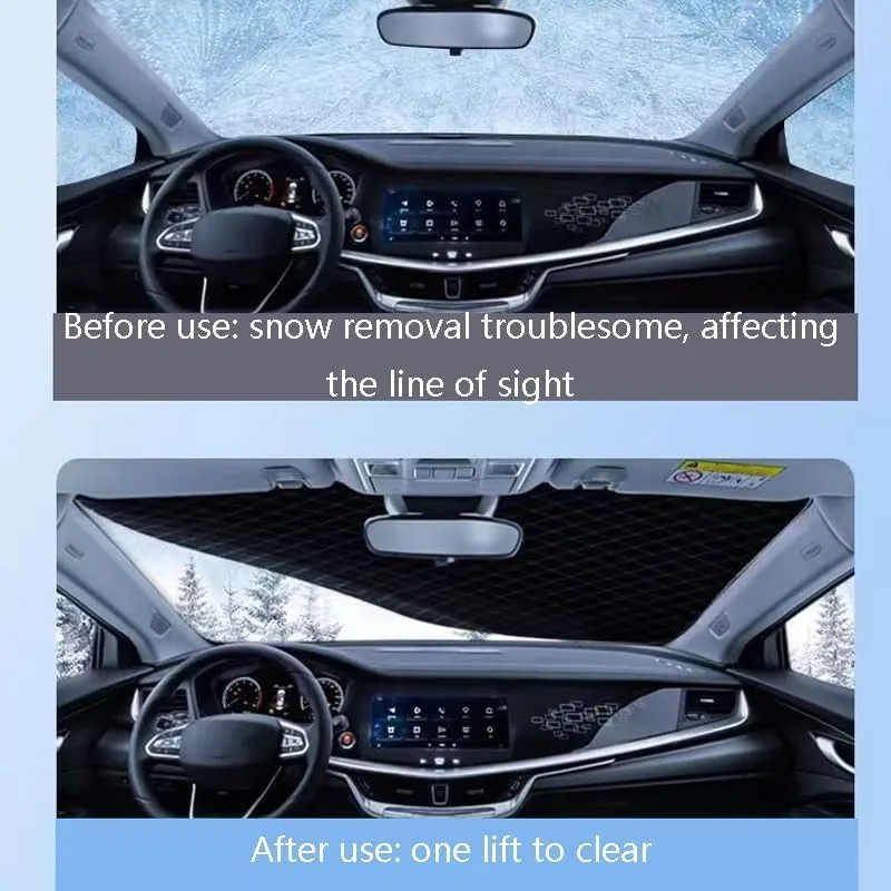 Car Windscreen Cover, for Mazda B-Series 2006-2023 Biante 2008-2018 Front Window Windshield Frost Snow Covers Winter Snow Ice Frost Protective Cover,White-C