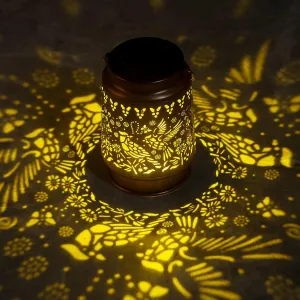 Cardinal Solar Lanterns Outdoor Waterproof Hanging, Fathers Day Gifts for Dad Men Mom Women, Metal Decorative LED Lanterns for Yard, Patio, Lawn, Tabletop, Pathway, Landscape, Garden Decor