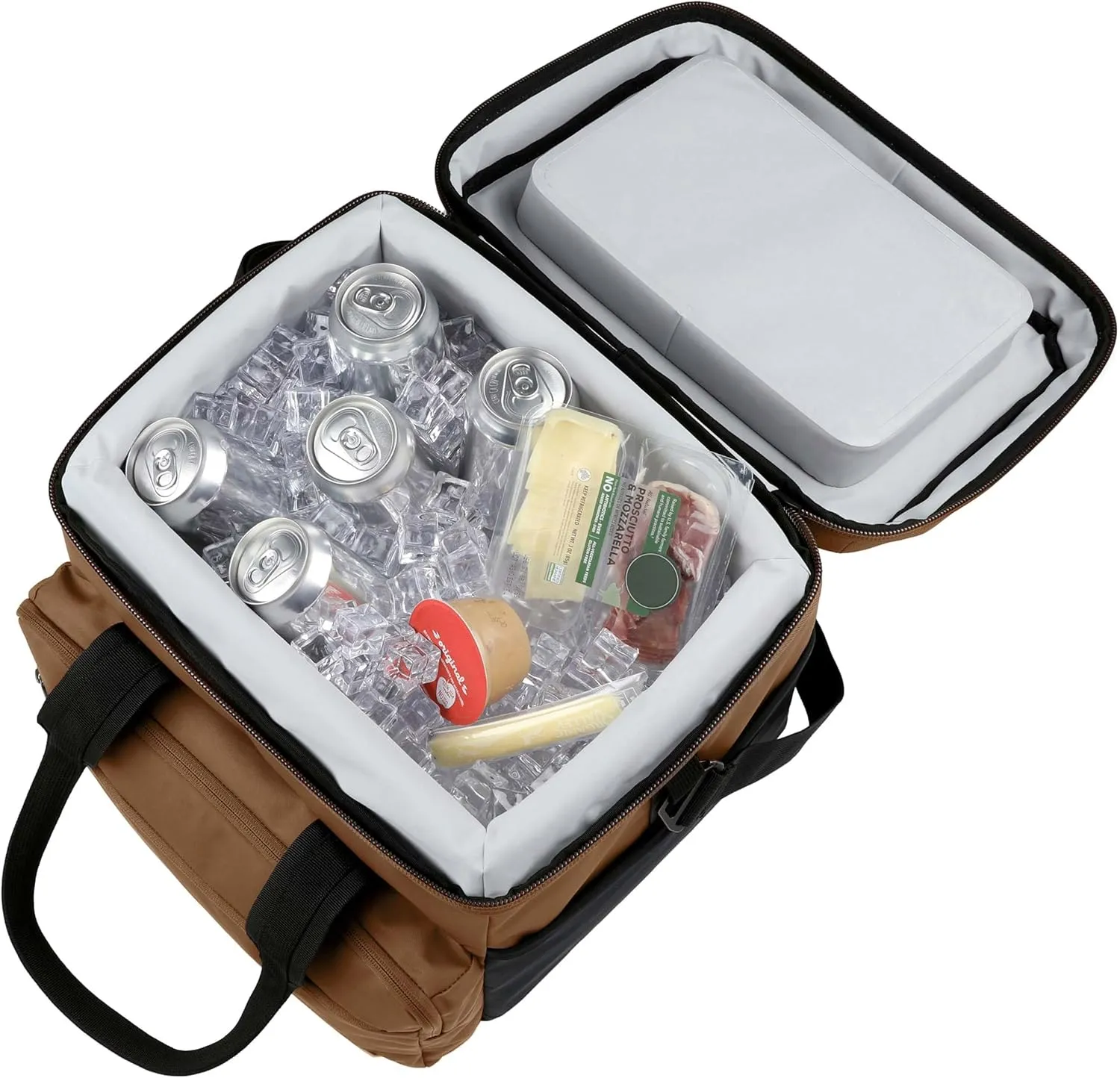 Carhartt Thick Foam Fully Insulated Cold Front Coolers, Premium Ice Retention, Durable Water Resistant Material W/Front Zippered Pocket