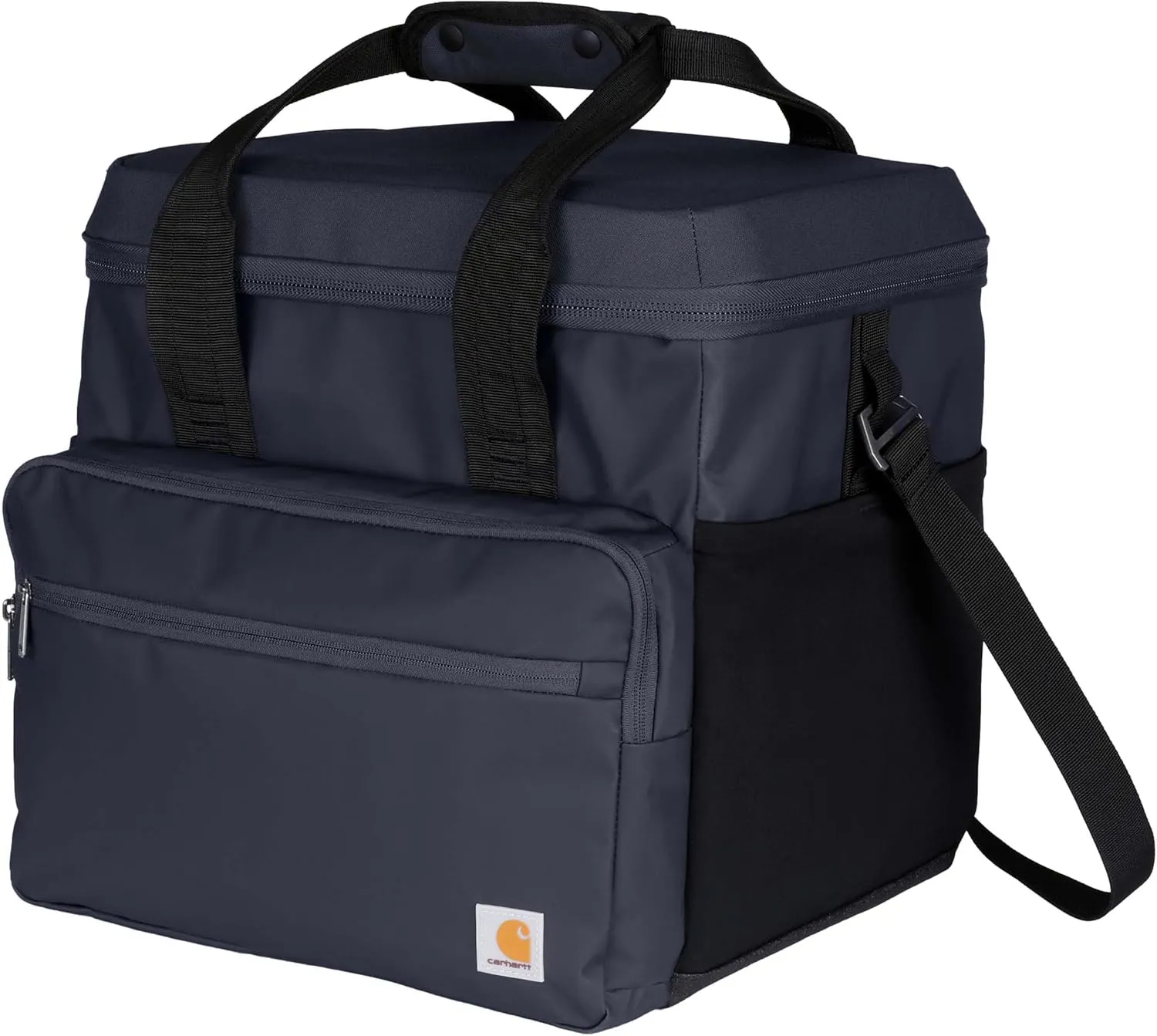 Carhartt Thick Foam Fully Insulated Cold Front Coolers, Premium Ice Retention, Durable Water Resistant Material W/Front Zippered Pocket