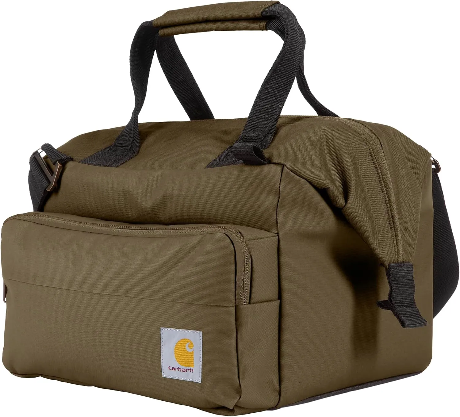 Carhartt Thick Foam Fully Insulated Cold Front Coolers, Premium Ice Retention, Durable Water Resistant Material W/Front Zippered Pocket