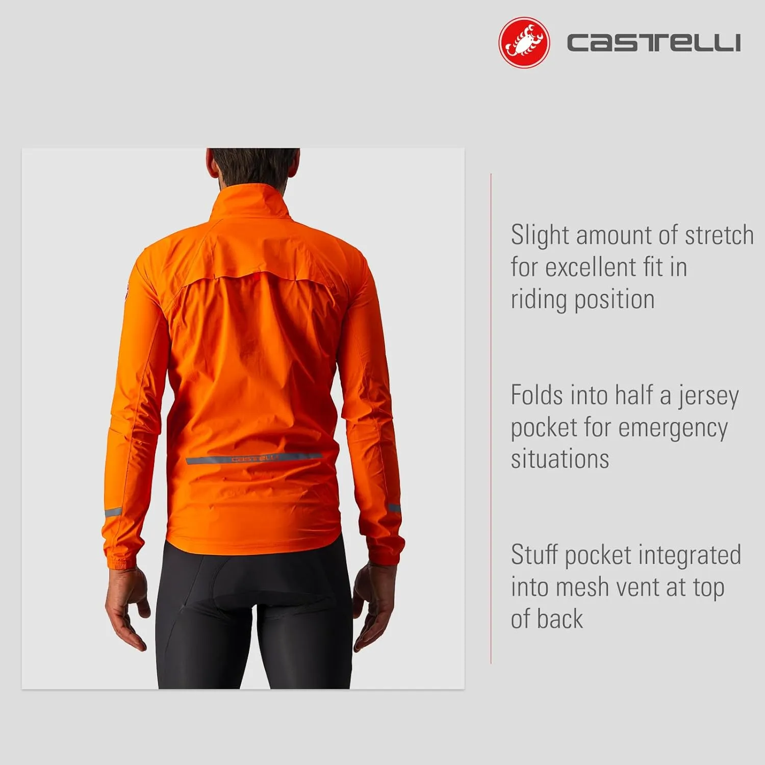 CASTELLI, Emergency 2 Rain Jacket - Men's