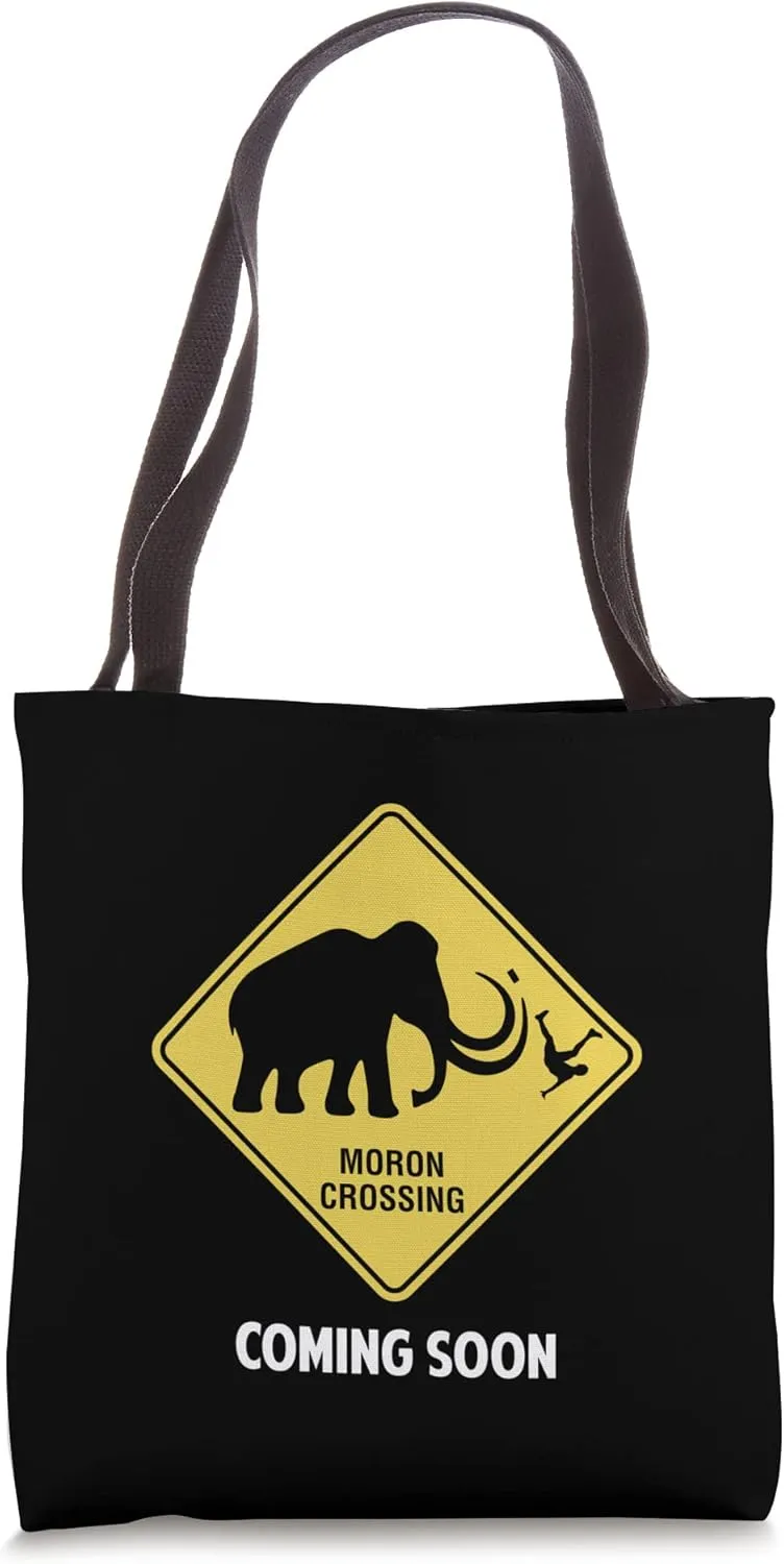 Caution Woolly Mammoth Tote Bag