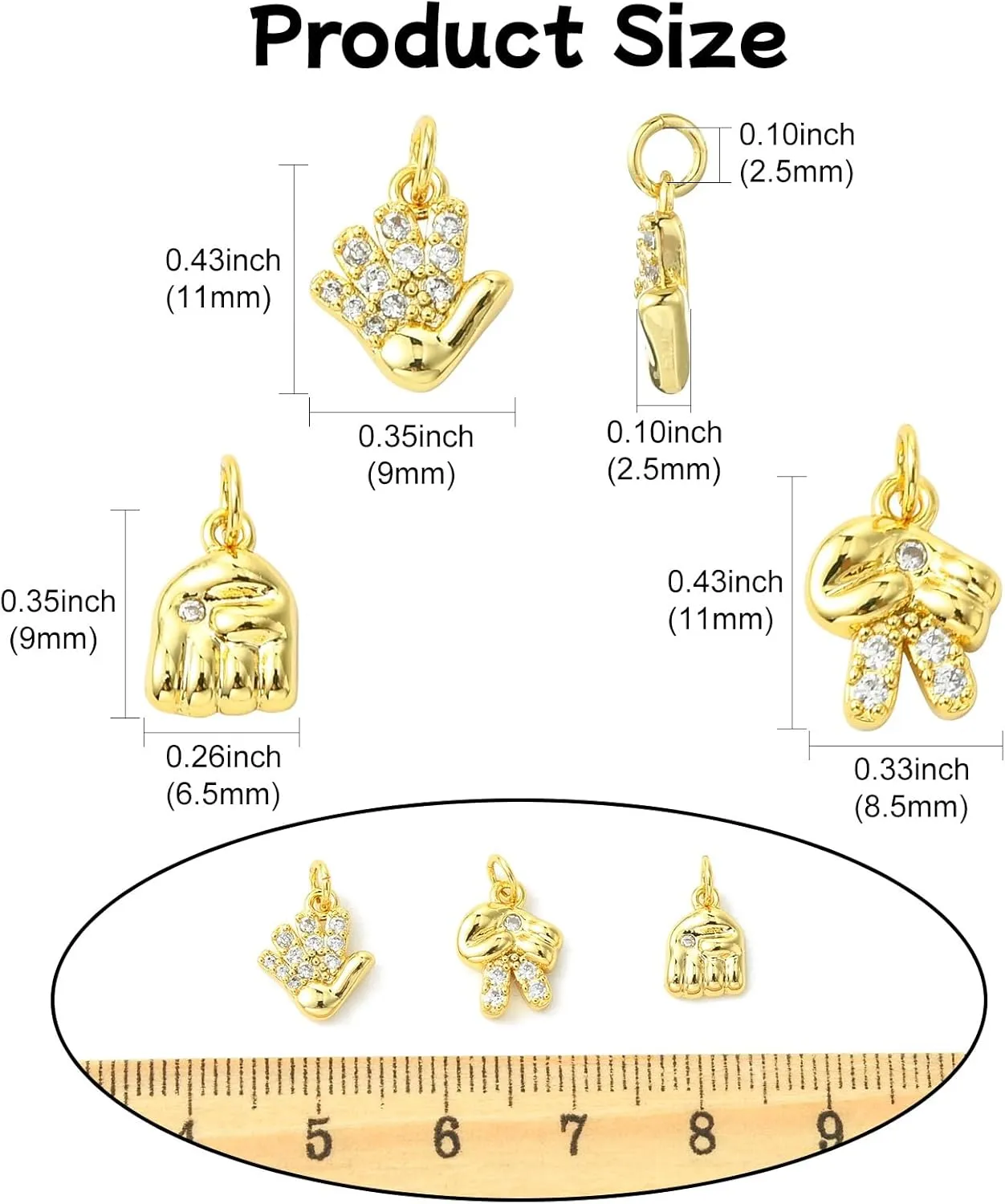 Celestial Tool Gesture Music Note Sport Retro-Themed Dollar Sign Woven Net Fruit Dessert Religious Pink Ribbon Branch Brass Charms for Jewelry