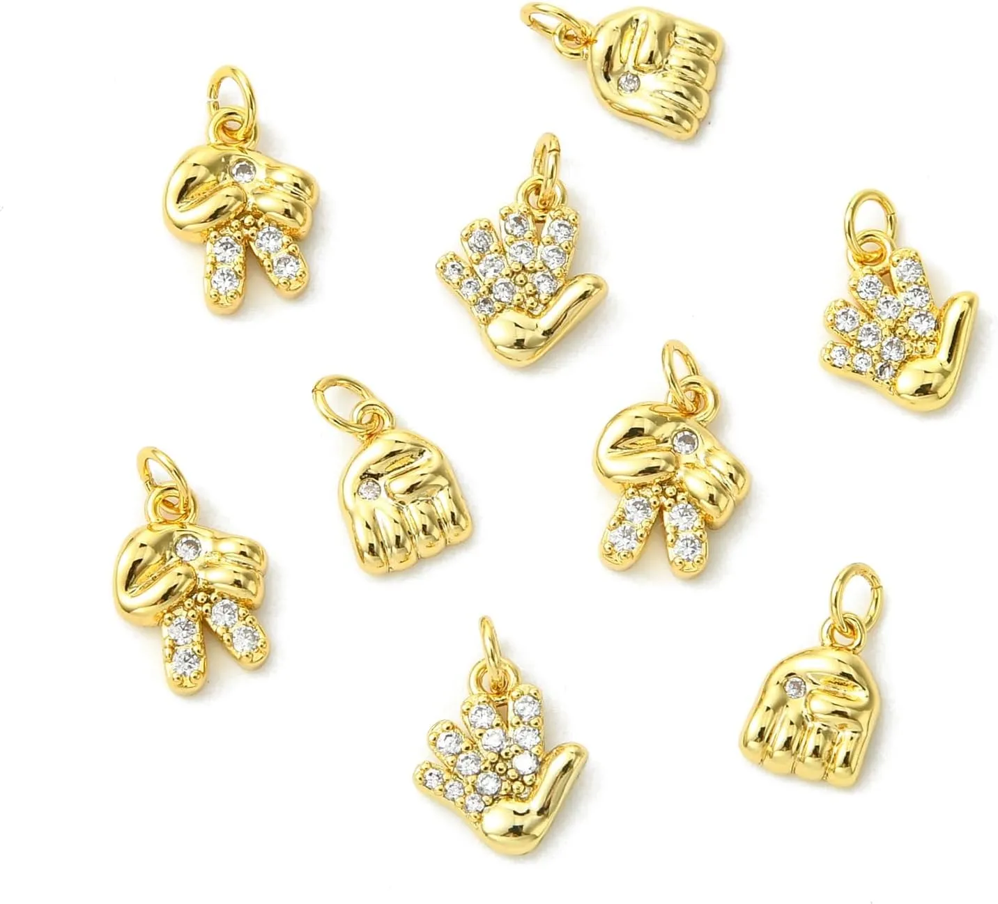 Celestial Tool Gesture Music Note Sport Retro-Themed Dollar Sign Woven Net Fruit Dessert Religious Pink Ribbon Branch Brass Charms for Jewelry