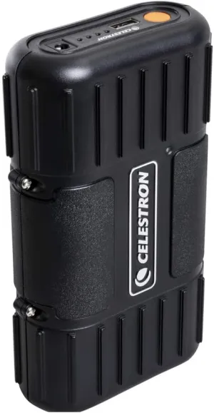 Celestron - PowerTank Lithium LT Telescope Battery – Rechargeable Portable 12V Power Supply for Computerized Telescopes - 8 Hour capacity/73.3 Wh - 1 USB Ports