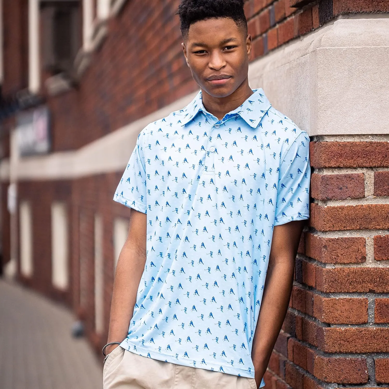 ChalkTalkSPORTS Hockey Short Sleeve Polo Shirt | Performance Sports Polo | Youth & Adult Sizes
