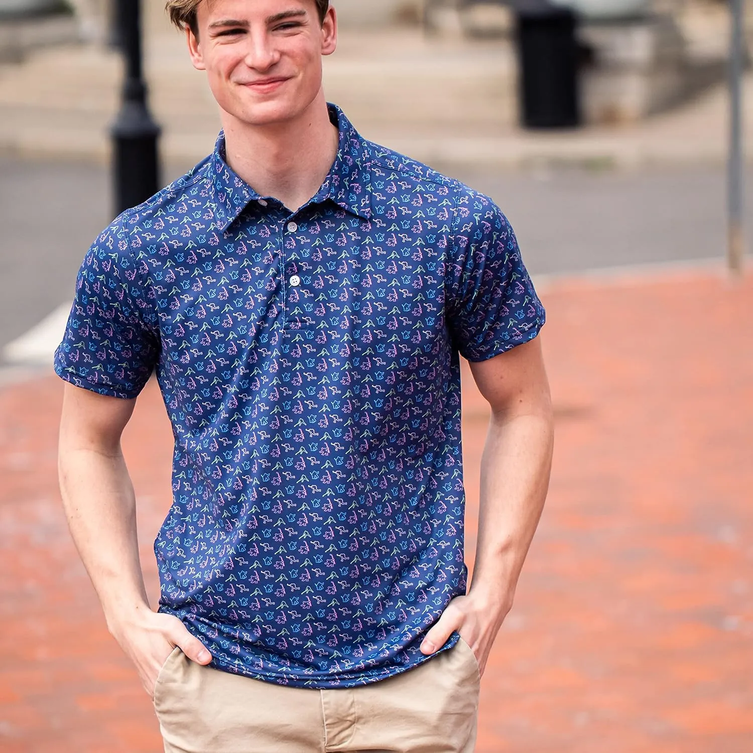 ChalkTalkSPORTS Hockey Short Sleeve Polo Shirt | Performance Sports Polo | Youth & Adult Sizes