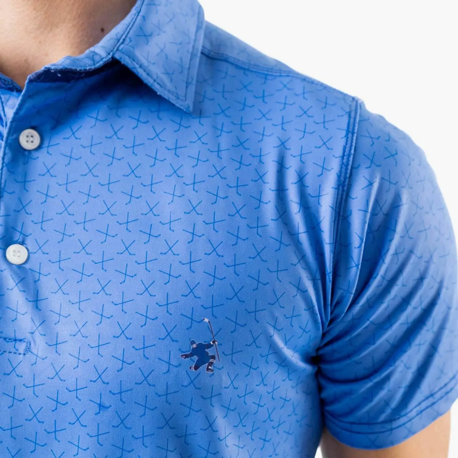 ChalkTalkSPORTS Hockey Short Sleeve Polo Shirt | Performance Sports Polo | Youth & Adult Sizes