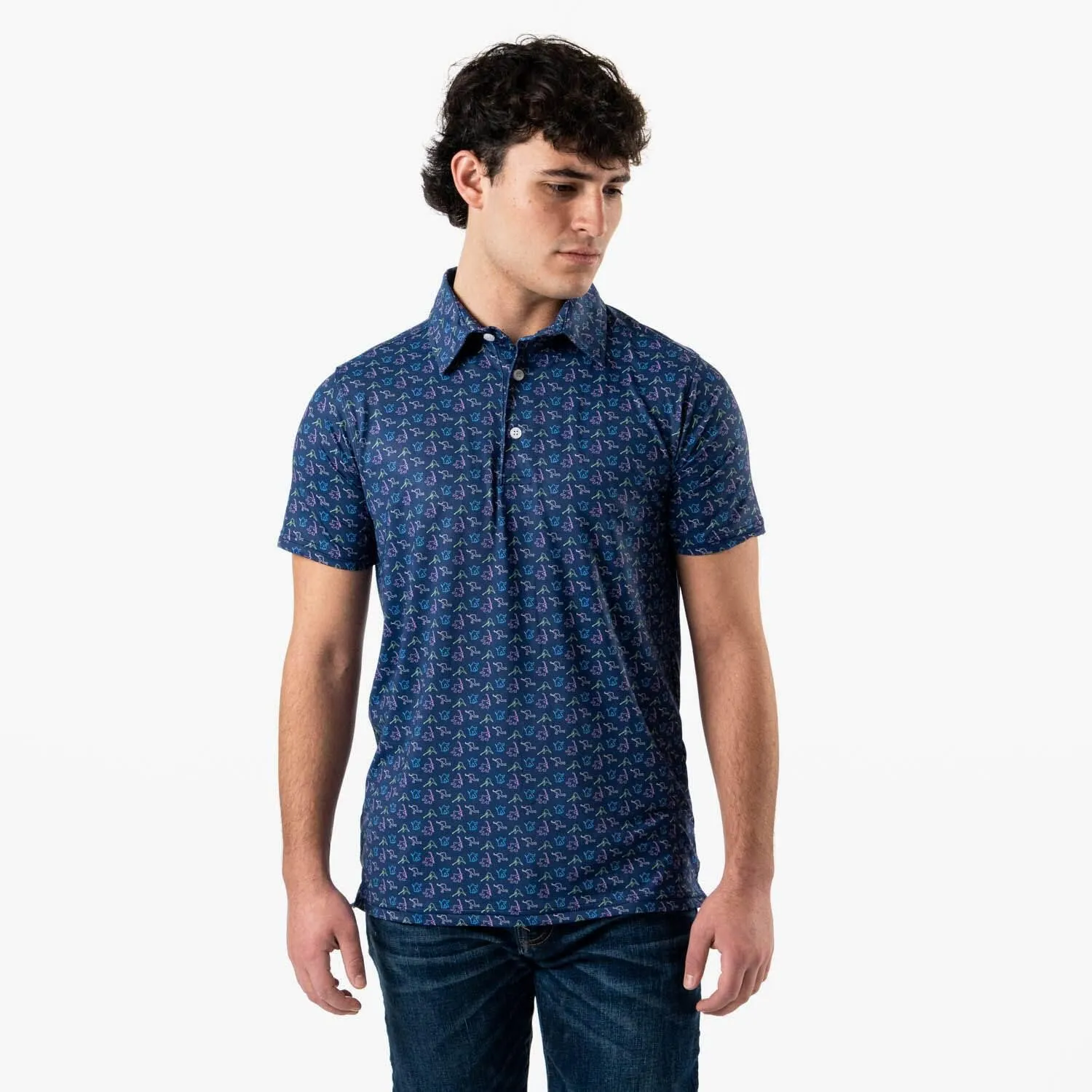 ChalkTalkSPORTS Hockey Short Sleeve Polo Shirt | Performance Sports Polo | Youth & Adult Sizes
