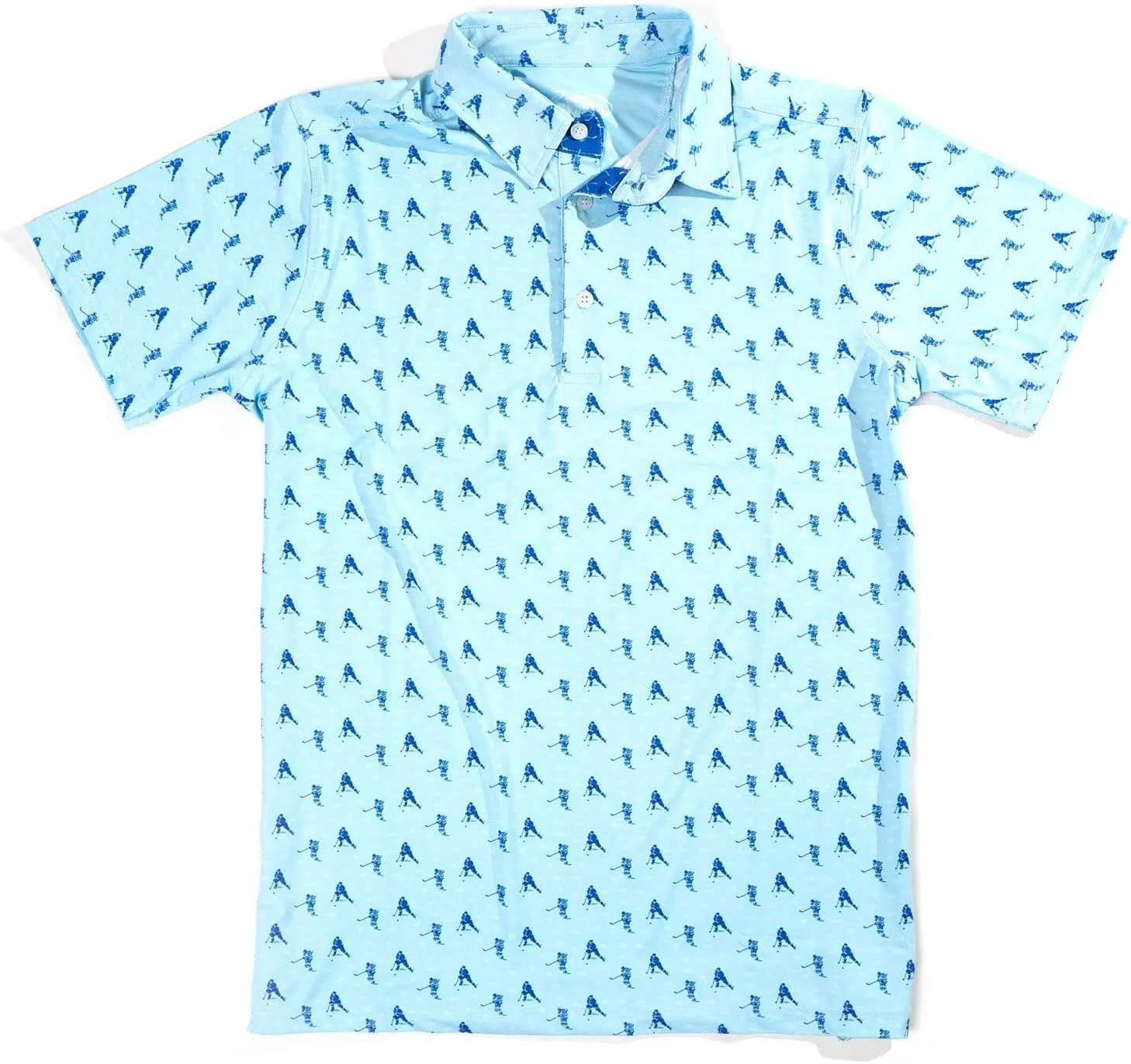 ChalkTalkSPORTS Hockey Short Sleeve Polo Shirt | Performance Sports Polo | Youth & Adult Sizes