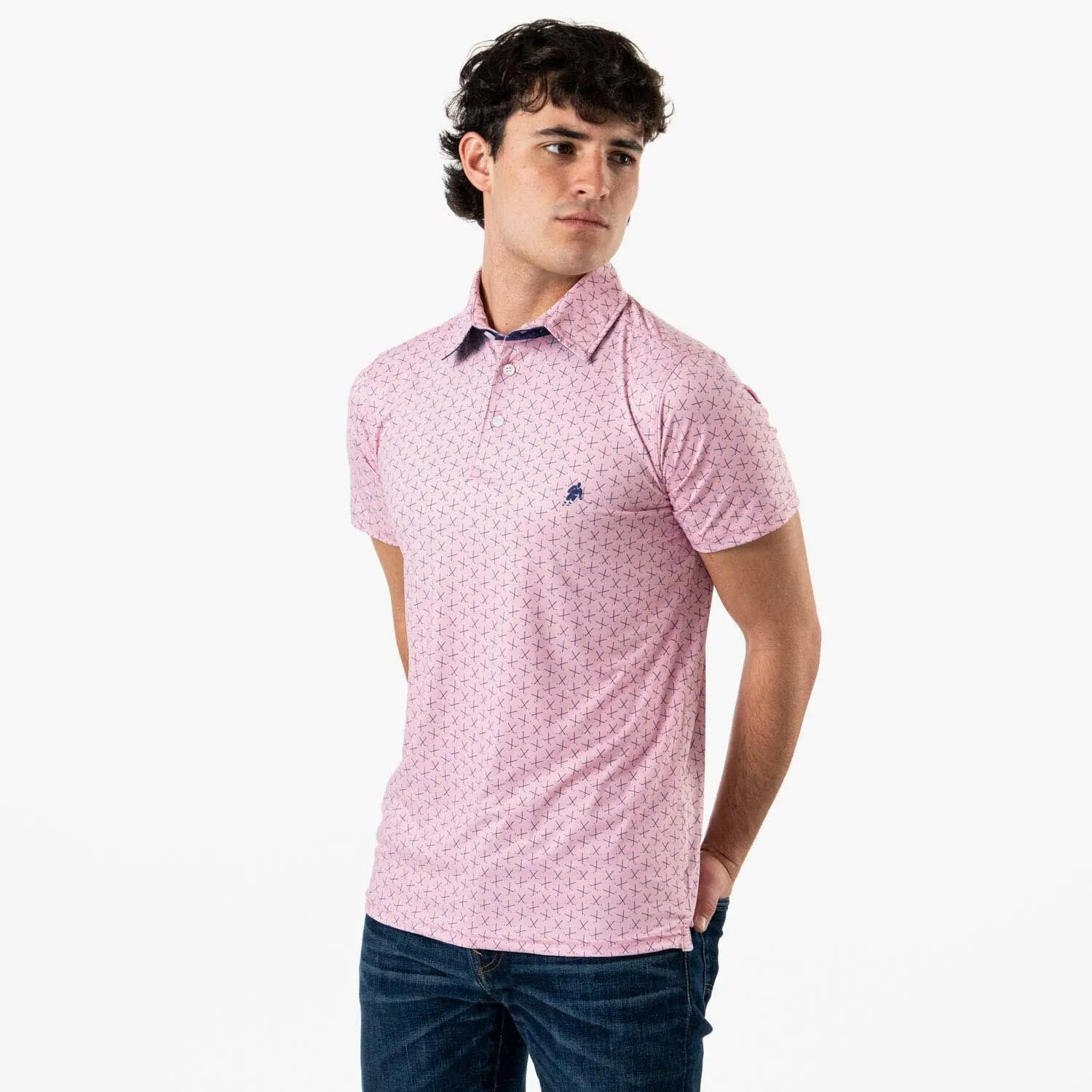 ChalkTalkSPORTS Hockey Short Sleeve Polo Shirts - Mens Hockey Performance Sport Polo - Youth & Adult Sizes