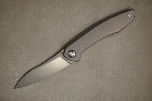 Cheburkov Knife Russian, Steel Elmax, Handle Gray Titanium