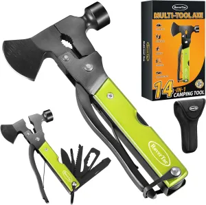 Christmas Gifts for Men Dad, RoverTac Multitool Axe for Mens Gifts, Gifts for Dad Husband Dad Boyfriend, Christmas Gifts Mens Stocking Stuffers-14 in 1 Multi Tool Axe Hatchet