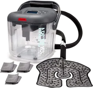 Circulating Cold Water Therapy Ice Machine Gen 2 by Arctic Ice Clear – for Knee, Elbow, Shoulder, Back Pain, Swelling, Sprains, Injuries (Arctic Ice Clear) (with Universal Pad)
