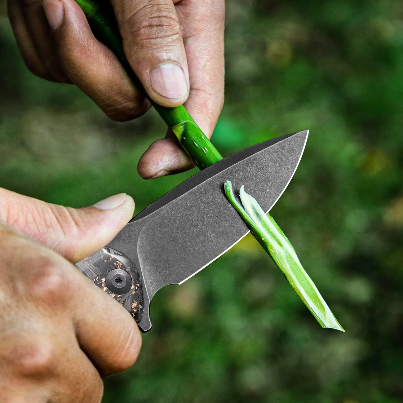 CIVIVI Folding Pocket Knife- Praxis Flipper Liner Lock Knife, 3.75" Black Stonewashed Blade, Reversible Clip for EDC Outdoor Use C803I