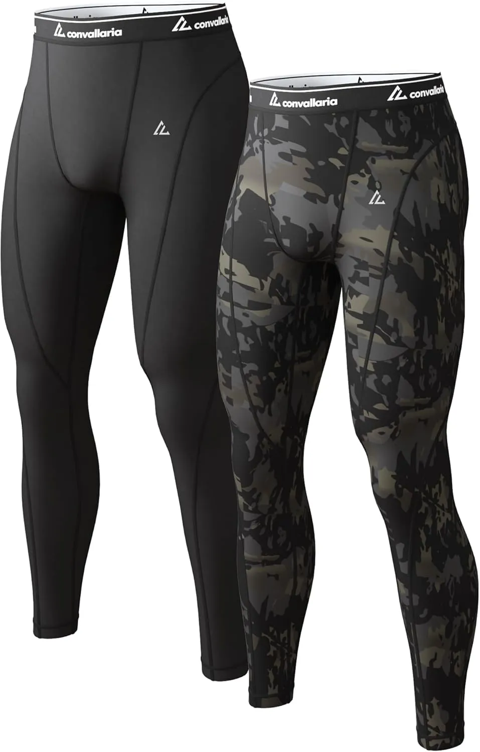 CL convallaria 1 2 4 Pack Mens Thermal Underwear Long Johns Compression Pants Athletic Leggings Base Layer Bottoms