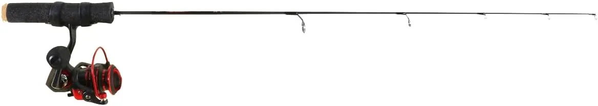 CLAM Outdoors Katana Ice Fishing Combo – Lightweight 30T Graphite Rod & Smooth 6 1 BB Reel with SF Drag for Ultimate Sensitivity & Cold-Weather Performance