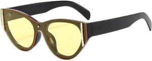 Classic Luxury Big Frame Cat Eye Sunglasses Women Men Trendy Outdoors Street Photography Travel Sun Glasses Uv400