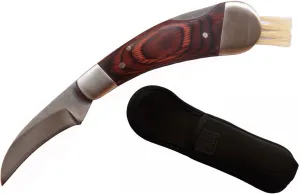 Classic Outdoors Folding Lock Mushroom Knife Fungus Truffles Harvest Hunting Sharp Knives with Neoprene Pouch