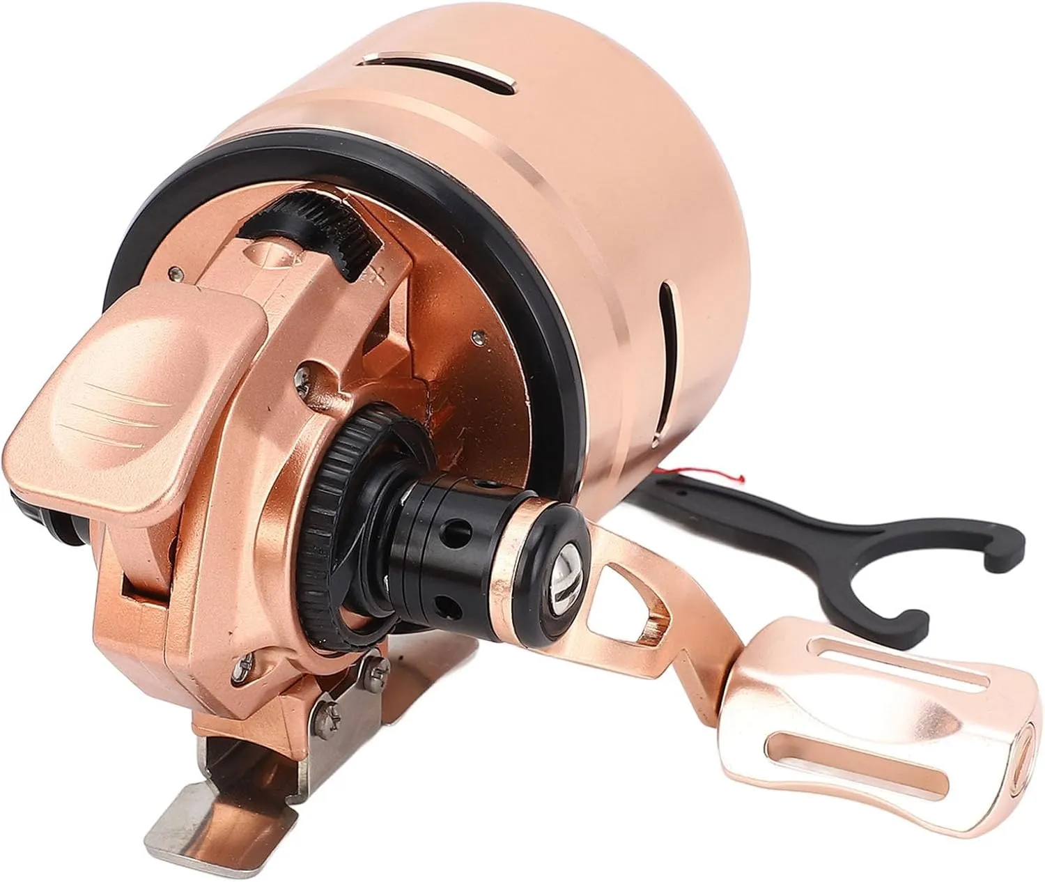 Closed Face Fishing Reel, Gear System, Anti Backlash Auto Line Release for Freshwater, Ice Fishing - Beginner Friendly Spincast Reel
