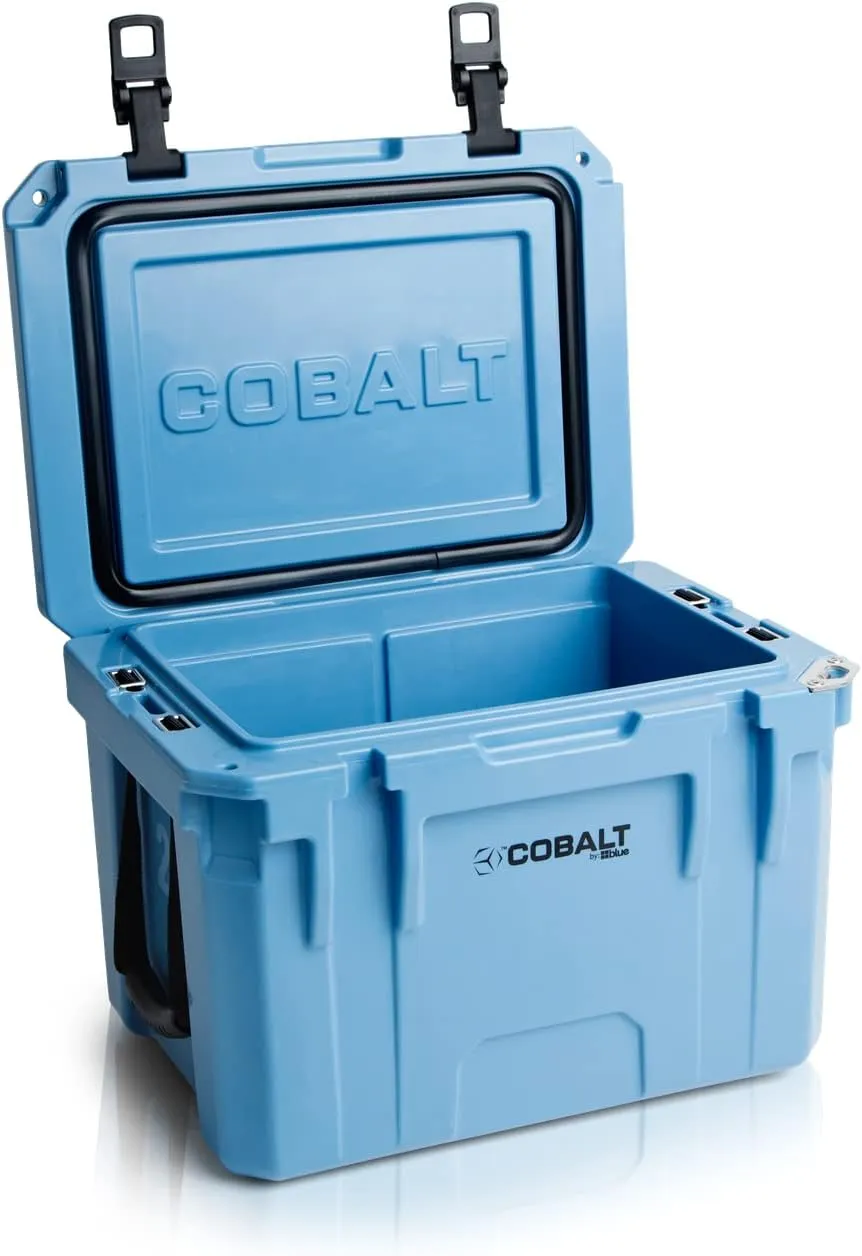 Cobalt 25 Quart Roto-Molded Super Ice Cooler | Large Ice Chest Holds Ice Up to 3 Days |