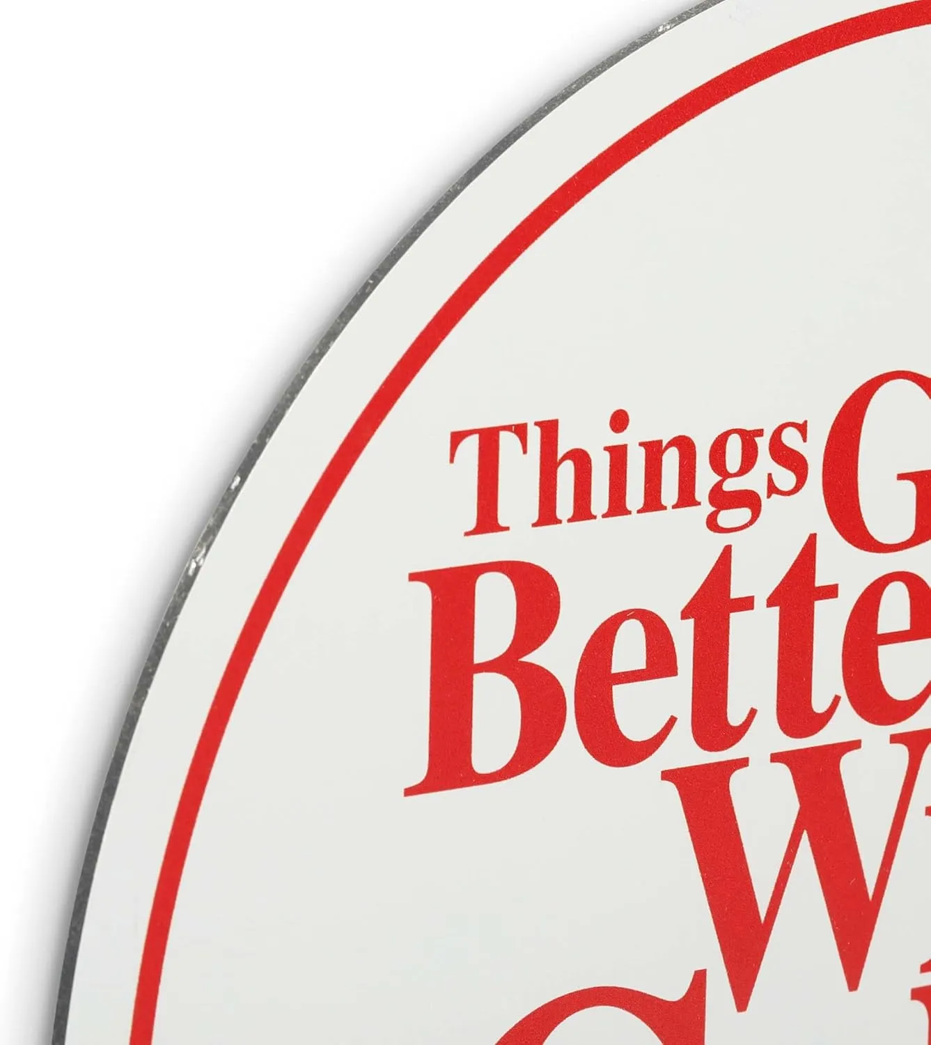 Coca-Cola Things Go Better With Coke Metal Sign - Vintage Coca-Cola Wall Art for Kitchen, Man Cave or Garage