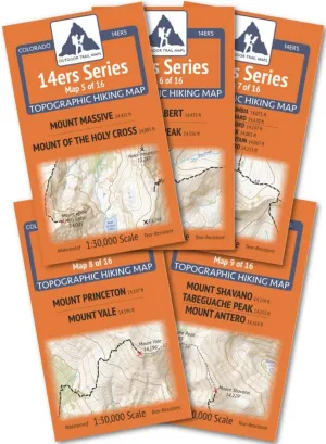 Colorado 14ers Series Sawatch Range Map Pack